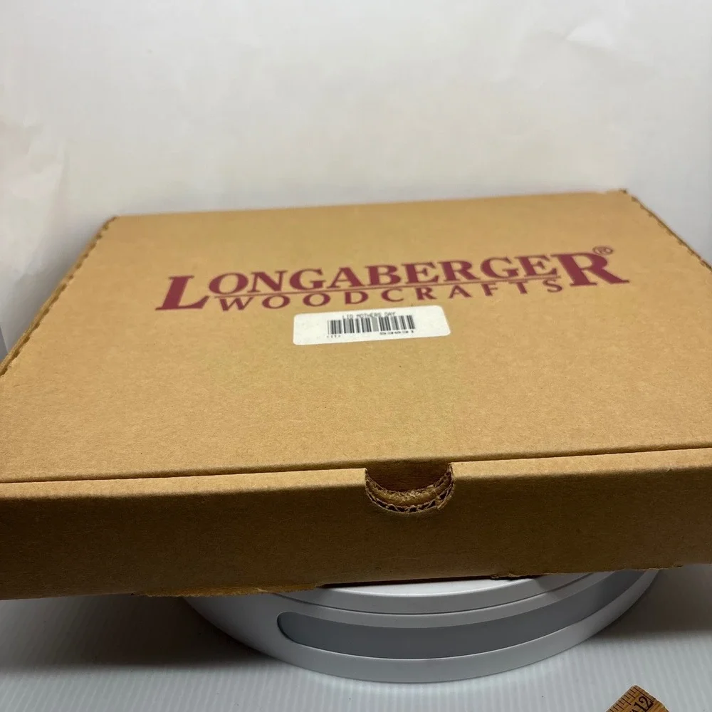 Longaberger WoodCrafts Maple Wood Basket Lid Mothers Day 53031 Natural 10.25x8.5